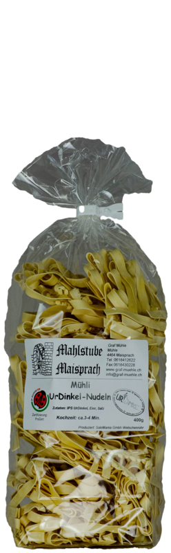 Ur-Dinkel Nudeln mit Ei 400g, Mühle Maisprach