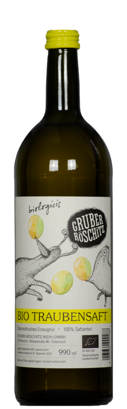 Traubensaft weiss, Bio, Weingut Gruber Röschitz