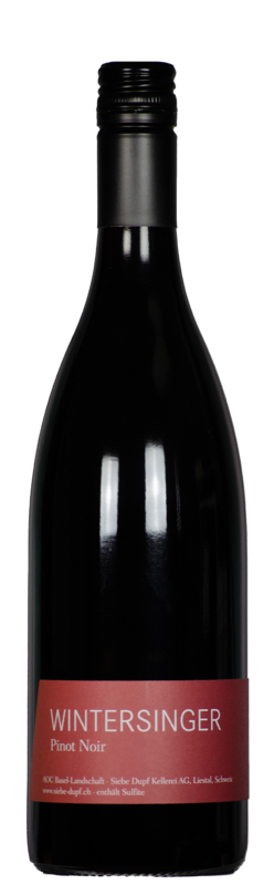 Wintersinger Pinot Noir, AOC Basel-Landschaft, Siebe Dupf Kellerei

