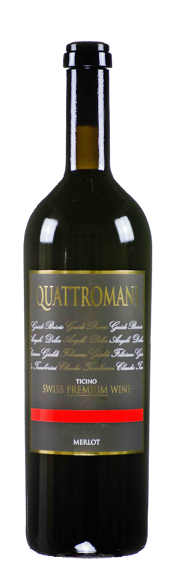 Quattromani, Merlot del Ticino DOC, Brivio - Delea - Gialdi - Tamborini, Tessin