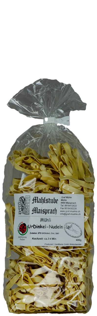 Ur-Dinkel Nudeln mit Ei 400g, Mühle Maisprach